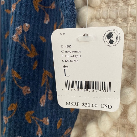 Free People Navy Combo tank - Picture 2 of 3